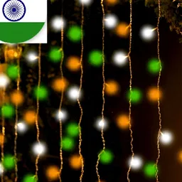 SPARK WORLD Orange-Colored & Green LED String Lights-17