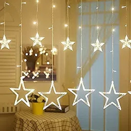 SPARK WORLD Yellow Star Shape Bulb String Light-30