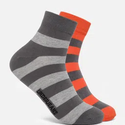 Underjeans Men Pack of 2 Assorted Ankle length (Non terry) Socks-21