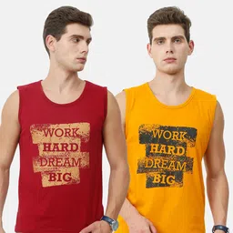 Fleximaa Men Multicoloured Typography 2 Printed T-shirt-picture-4