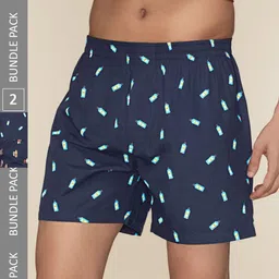 XYXX Men Printed Pack of 2 Combed Cotton Splash Boxer-image-8