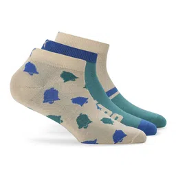 Puma Men Pack Of 3 Patterned Ankle Length Socks-15