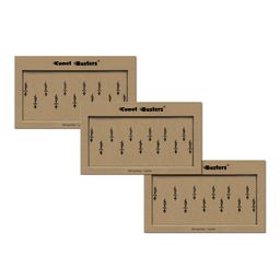 Comet Busters Set of 3 Handcrafted Reusable Traditional Designer Bindis - Black 023-13
