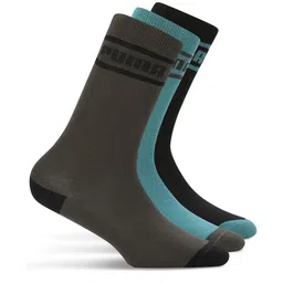 Puma Unisex Pack Of 3 Classic Crew Calf-Length Cotton Socks-image-72