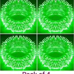 ENORMITY Set Of 4 Green Rice Shape String Light-19