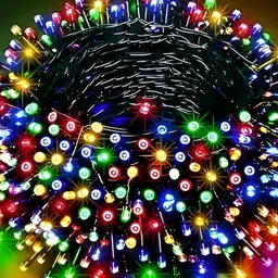 SPARK WORLD Blue Rice Shaped String Lights-16