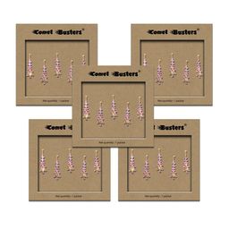 Comet Busters Set of 5 Handcrafted Reusable Traditional Designer Bindis - Pink 038-10