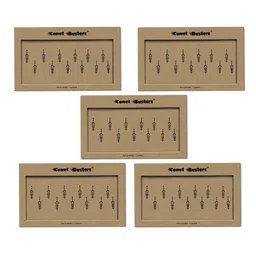 Comet Busters Set of 5 Handcrafted Reusable Traditional Designer Bindis - Black 022-12