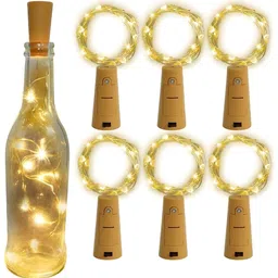 SPARK WORLD Yellow Rice Shaped String Lights image 1