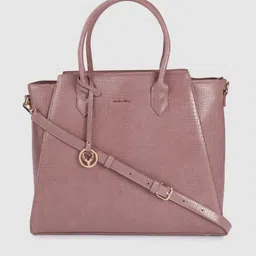 Allen Solly Pink Textured Handheld Bag-3