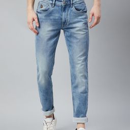 U S Polo Assn Denim Co Men Blue Slim Fit Light Fade Stretchable Jeans-image-71