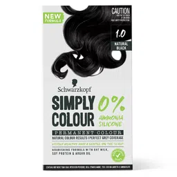 Schwarzkopf Simply Colour Permanent Hair Colour 142.5ml - Jet Black 1.00-51