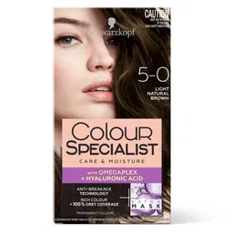 Schwarzkopf Colour Specialist Permanent Hair Colour 165ml - Light Natural Brown 5.0-47