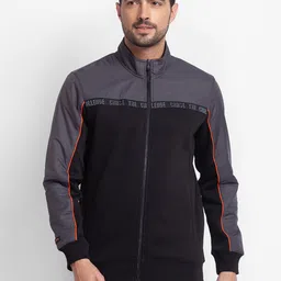 SPYKAR Mock Collar Colourblocked Pullover Sweatshirt-picture-38