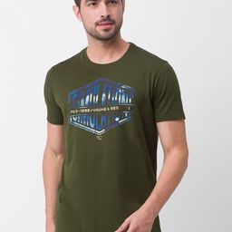 SPYKAR Typography Printed Slim Fit Casual T-shirt-image-73