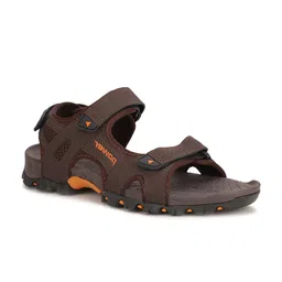 Power Men Brown & Orange Solid Sports Sandals-image-45