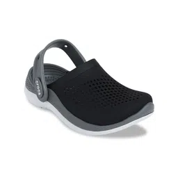 Crocs Unisex Kids Black & Grey LiteRide 360 Clogs Sandals-image-22