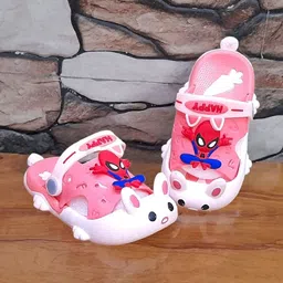BAESD Kids Spider-Man Applique Clogs-27