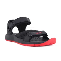 Sparx Men Black and Red Solid Sports Sandals-picture-1