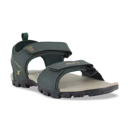 Sparx Men Green & Grey Solid Sports Sandals-image-87