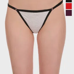 SELFCARE Pack Of 4 Low Rise Bikini Briefs-image-91