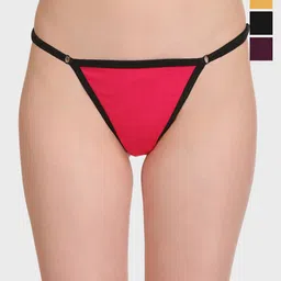 SELFCARE Pack Of 4 Low-Rise Cotton Bikini Briefs-image-93
