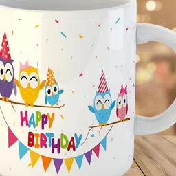 Keviv White & Purple Text or Slogans Printed Ceramic Glossy Mug 325 ml-image-84