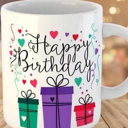 Keviv White & Black Text or Slogans Printed Ceramic Glossy Mug 325 ml-image-57
