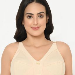Da Intimo Women Plus Size Beige Cotton Everyday Bra - Full Coverage-picture-23