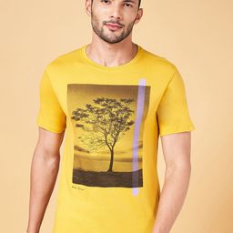 Urban Ranger by pantaloons Printed Round Neck Cotton T-shirt-image-67