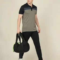 Technosport SS'24 Colourblocked Polo Collar Short Sleeves Double Cool Slim Fit T-shirt-image-69
