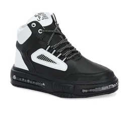 Hundo P Men Round Toe Mid-Top Sneakers-picture-15