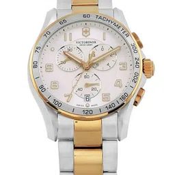 Victorinox Men Patterned Dial & Bracelet Style Straps Analogue Watch 241687-9