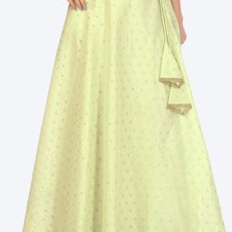 Studio Shringaar Women Cream Self Design Skirts-image-92