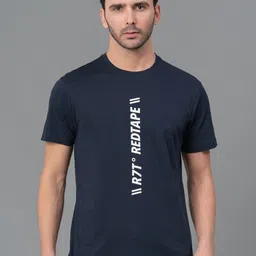 Red Tape Men Typography Printed Pure Cotton T-shirt-image-91