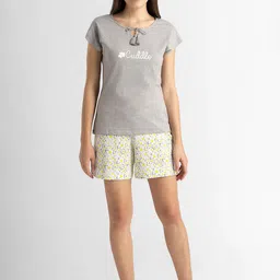 Van Heusen Typography Printed Pure Cotton T-shirt With Shorts-picture-49