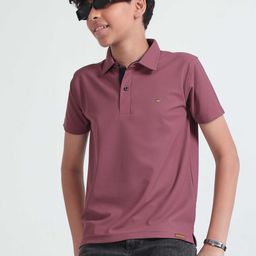 STELLERS Boys Regular Fit Short Sleeves Polo Collar T-shirt-image-18