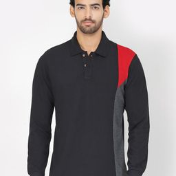 Kalt Polo Collar Long Sleeves T-shirt-picture-22