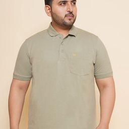 John Pride Men Plus Size Solid Polo Collar Pocket T-shirt-picture-16