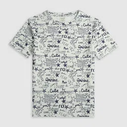 CAVIO Boys Conversational Printed Cotton T-shirt-image-79