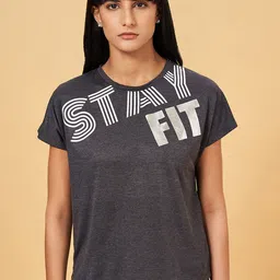 Ajile by Pantaloons Typography Printed Round Neck T-shirt-image-77