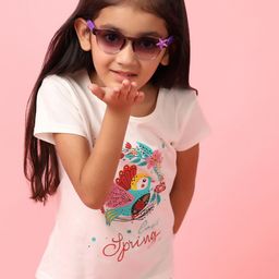 V-Mart Girls Graphic Printed Round Neck T-shirt-picture-27