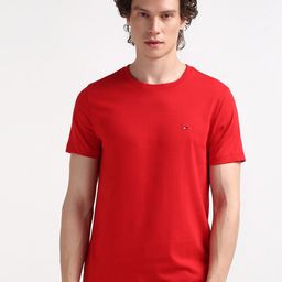Tommy Hilfiger Round Neck Cotton T-shirt-image-64