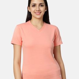 Omtex V-Neck Knitted Sports T-shirt-image-47