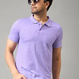Zigo Micro or Ditsy Printed Polo Collar Cotton T-shirt-picture-21