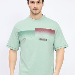 Duke Typography Printed Round Neck Cotton Oversized T-shirt-image-68