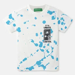 United Colors of Benetton Boys Printed Round Neck Cotton T-shirt-image-61