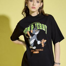 BUY NEW TREND Printed Cotton Oversized T-shirt-image-75