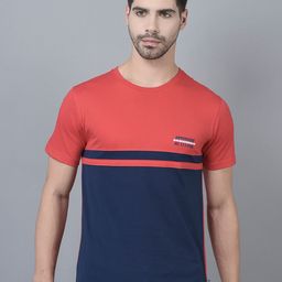 Dollar Colourblocked Cotton Round Neck Short Sleeves Pockets T-shirt-image-27