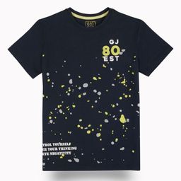 Gini and Jony Boys Abstract Printed Round Neck Cotton T-shirt-20